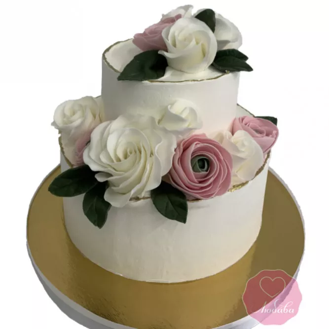 Торт с розами №3460