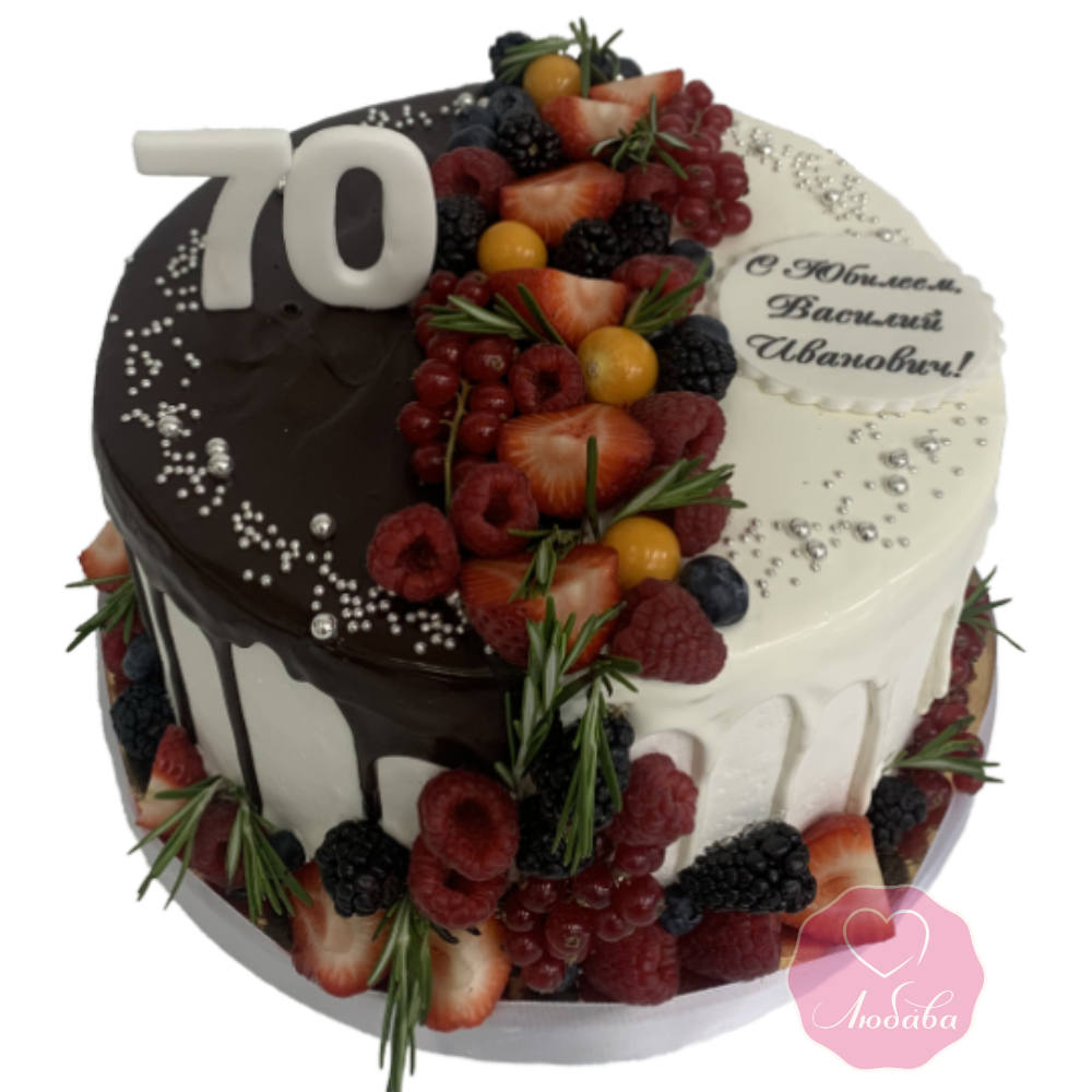 Торт на 70 лет №3378