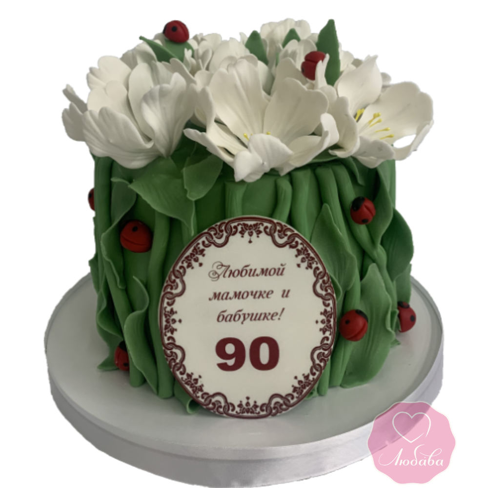 Торт с тюльпанами №3485