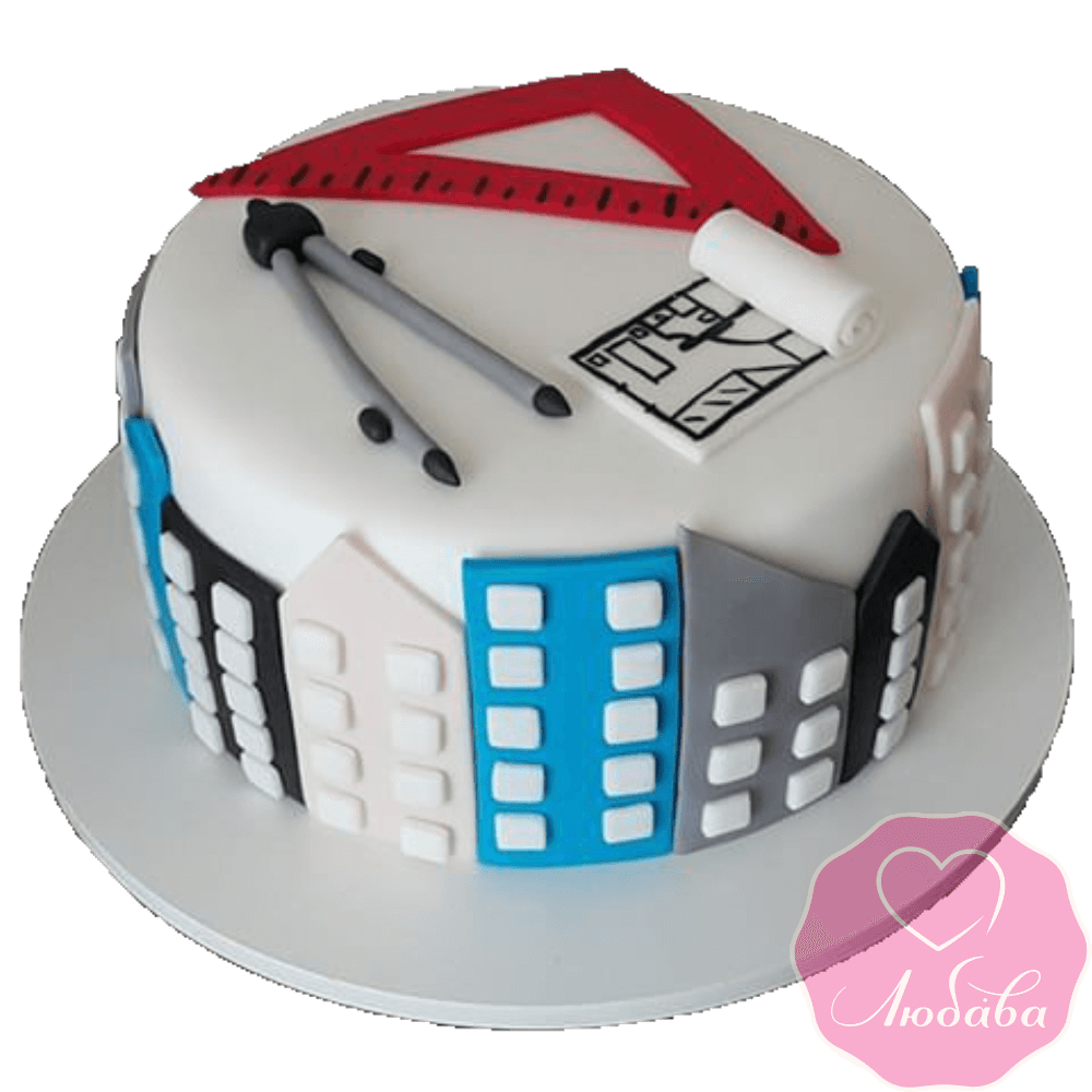 Торт на день рождения архитектору №2351