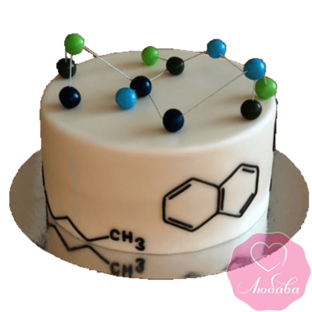 Торт на день рождения химику №2375