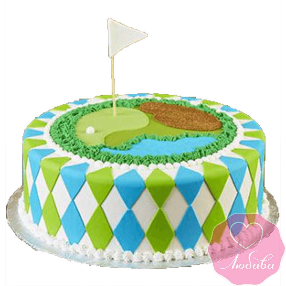 Торт на день рождения гольф №2397
