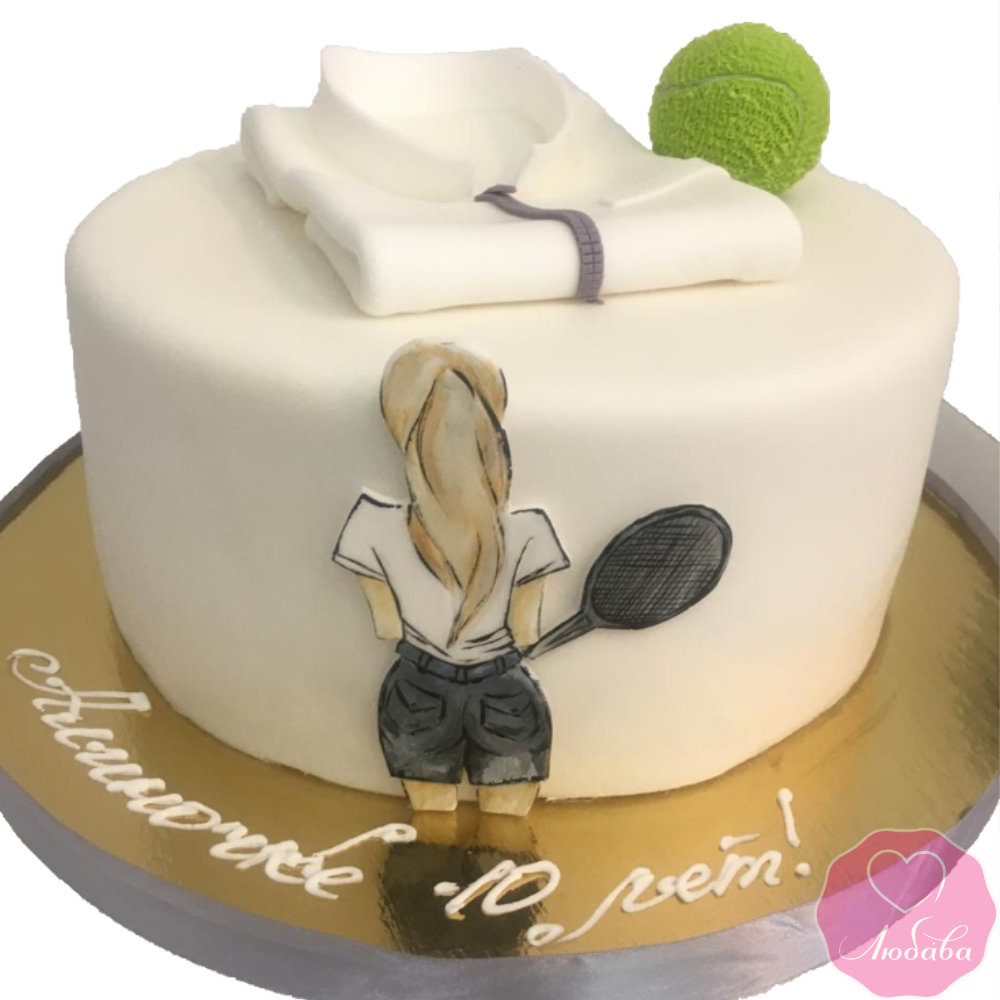 Торт на день рождения для теннисистки №2712