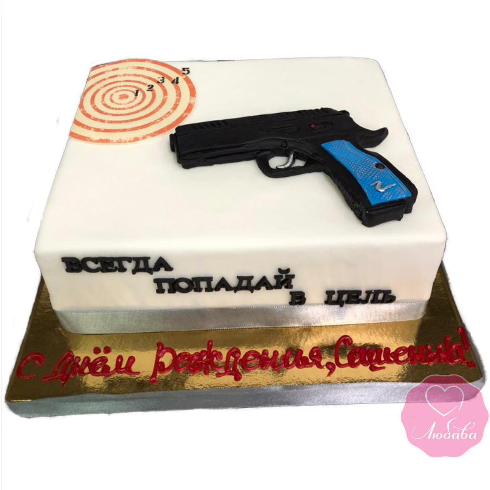 Торт с пистолетом №2851