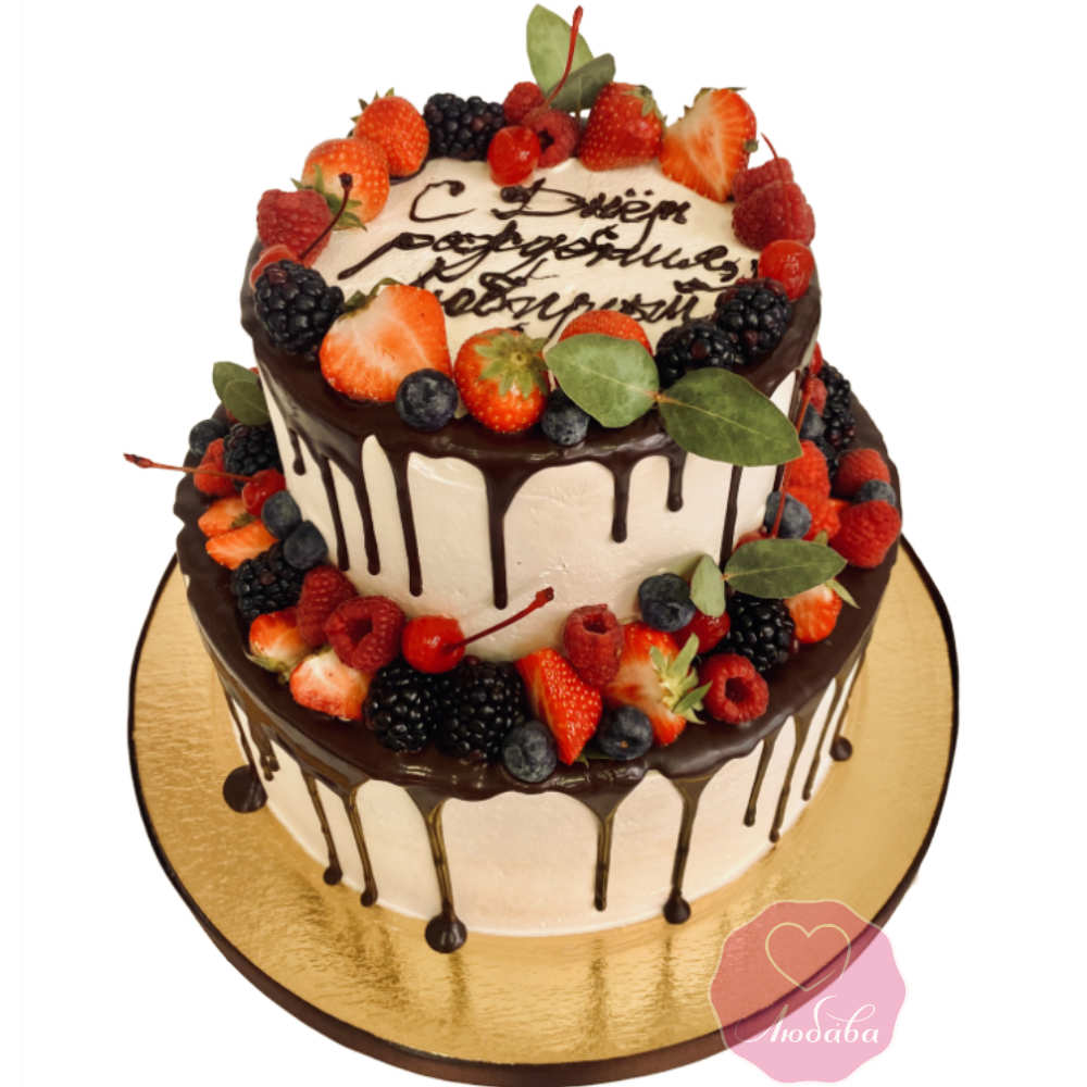 Торт с ягодами №3142