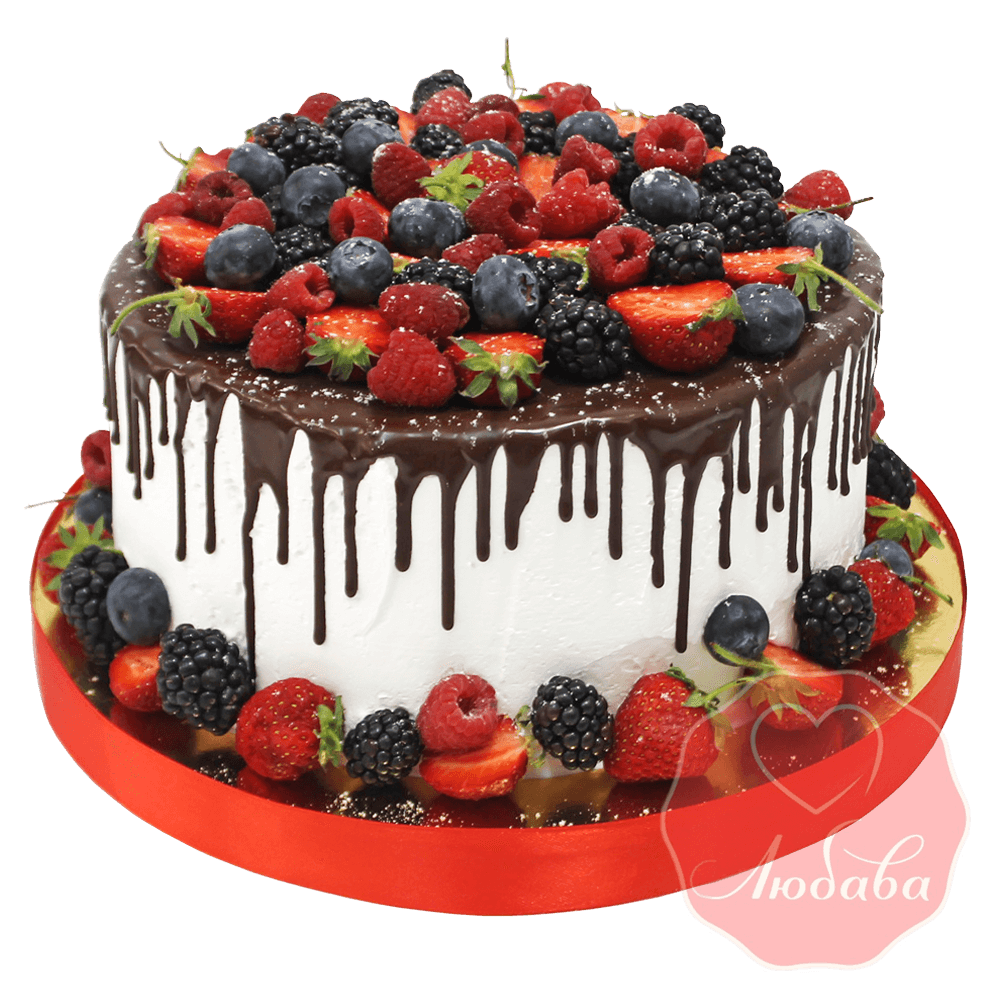 Торт лесные ягоды с шоколадом №1311