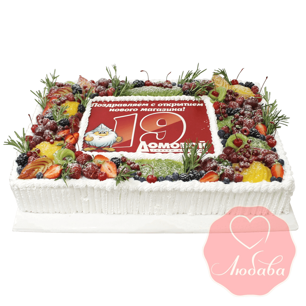 Торт с ягодами корпоративный №1312