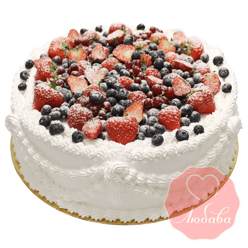 Торт с ягодами №1330