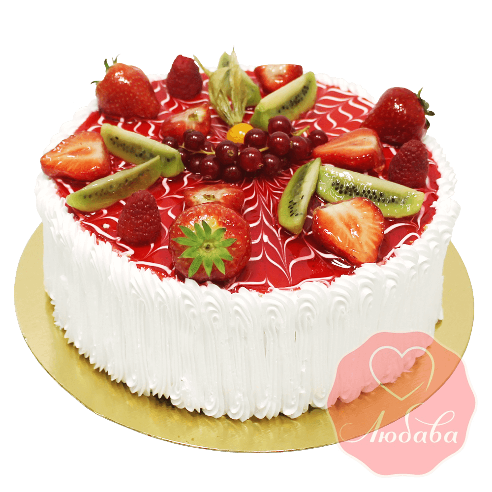 Торт с ягодами №1335