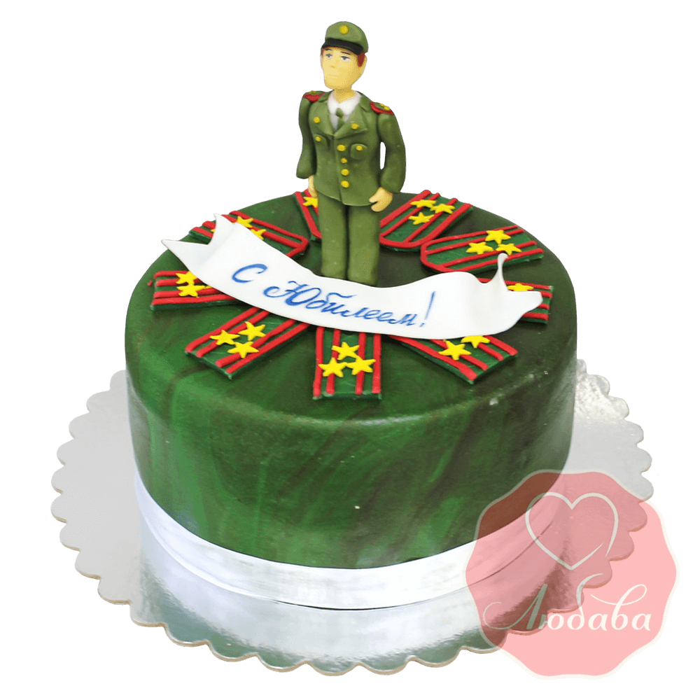 Торт на юбилей военному №1493