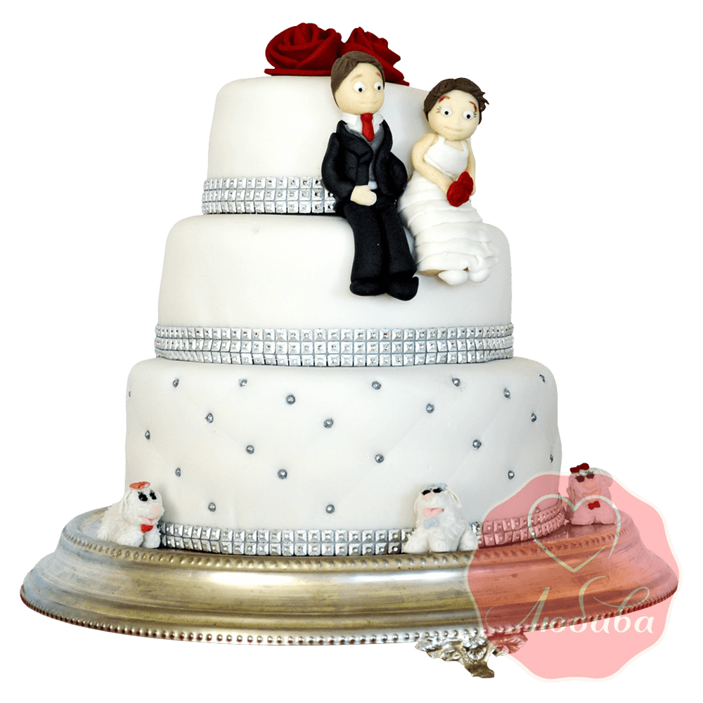 Свадебный Торт с парой №1521