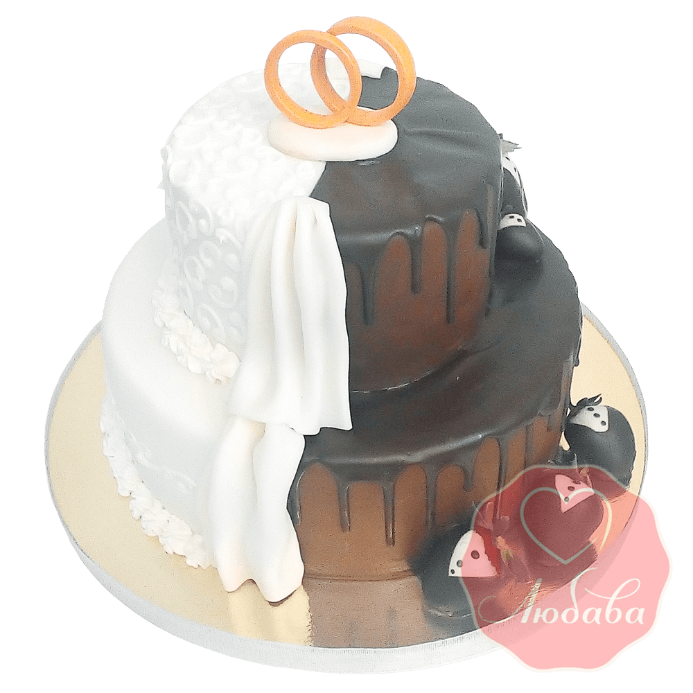 Свадебный торт Шоколадный №1656