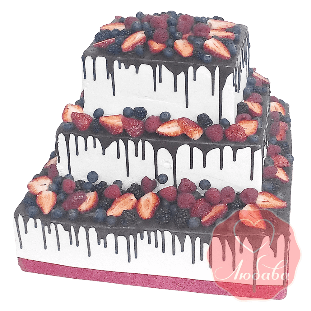 Торт ягодно-шоколадный №1659