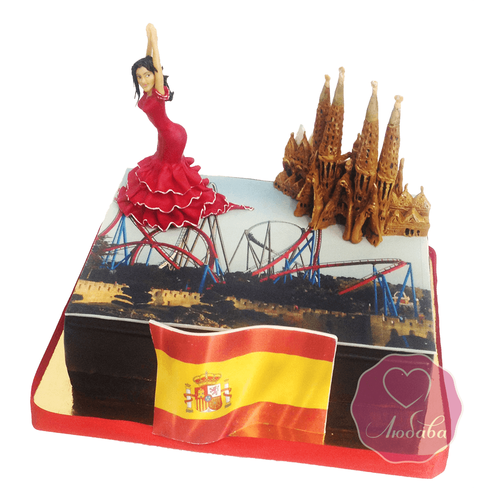 Торт праздничный испанские мотивы №1698