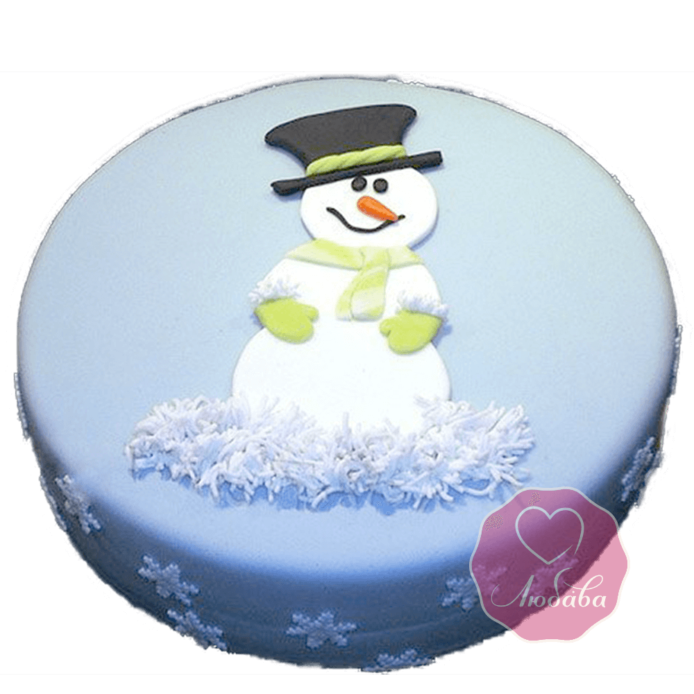 Торт Новогодний снеговик №1767