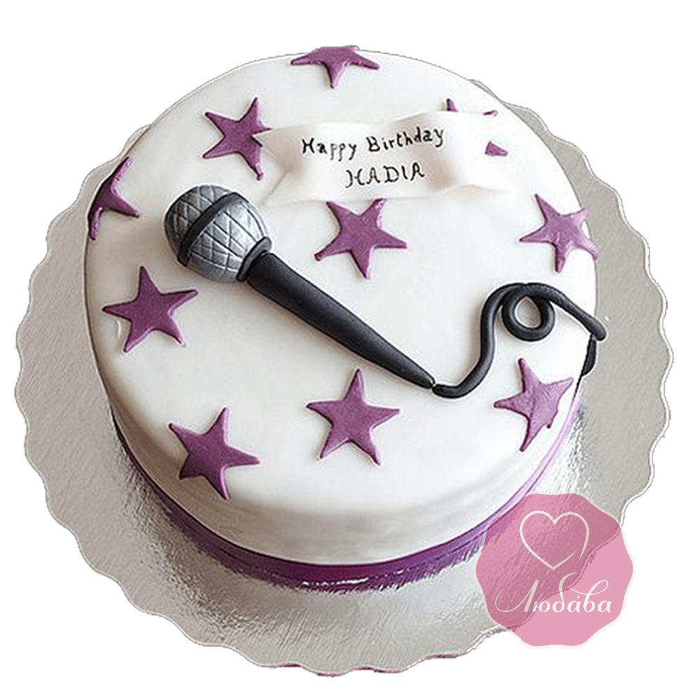 Торт на день рождения певцу певице №1806