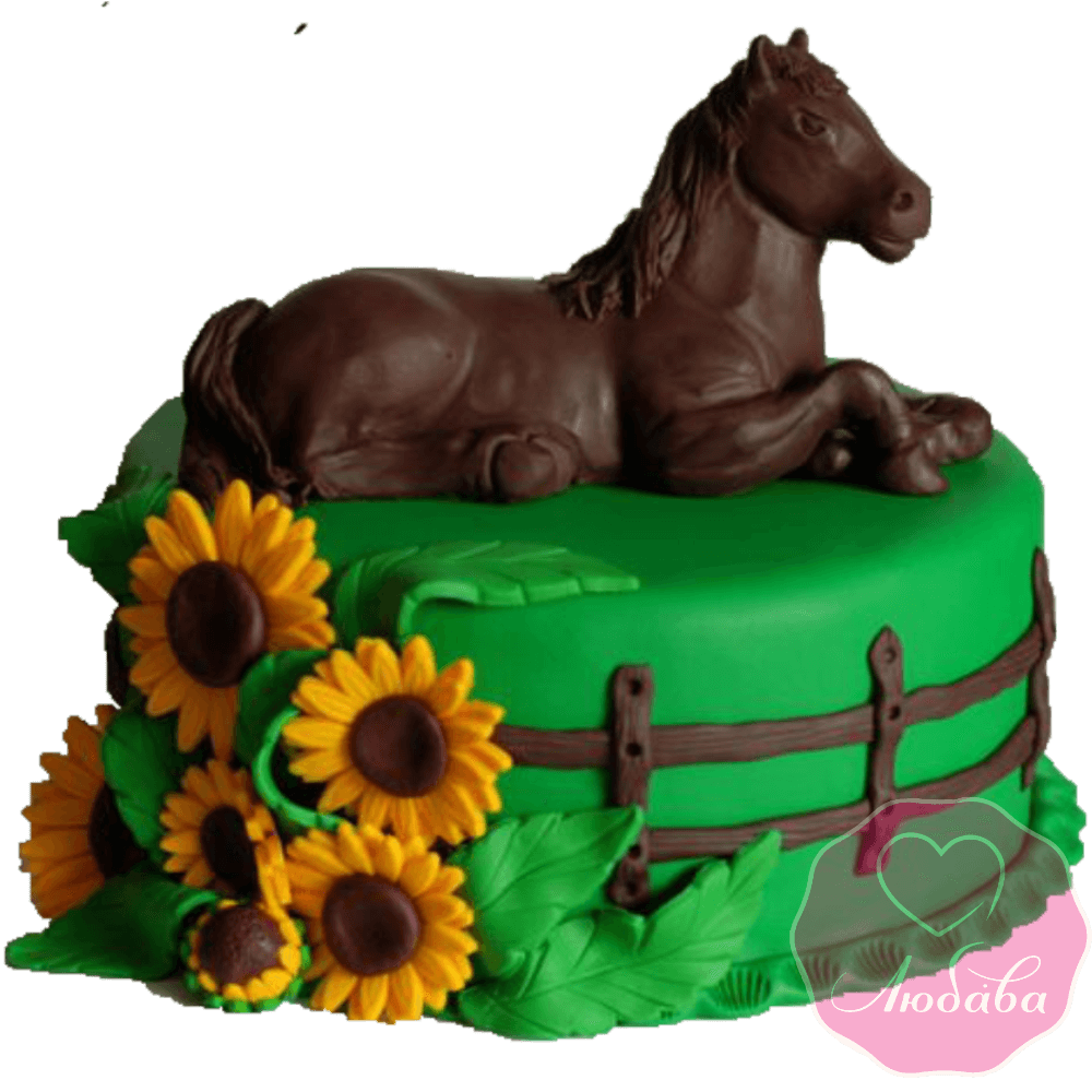 торт детский с лошадью №2038