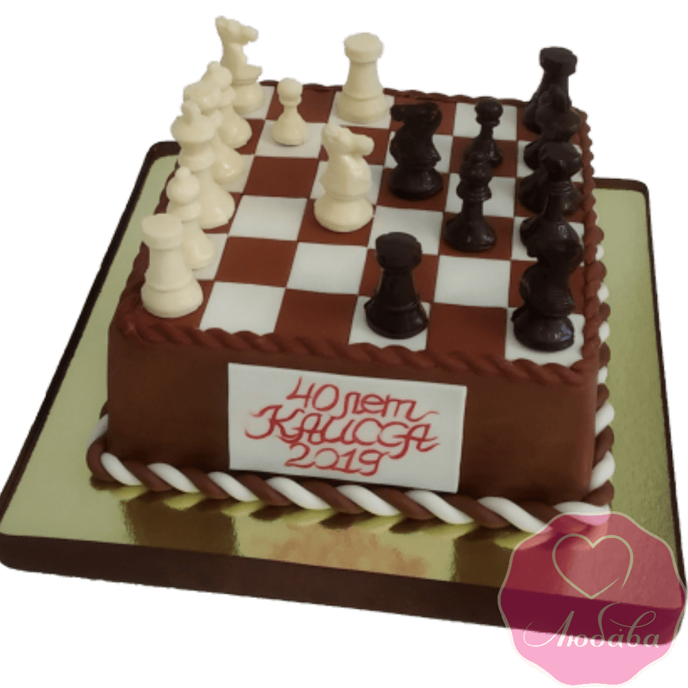 торт на день рождения шахматы №2052