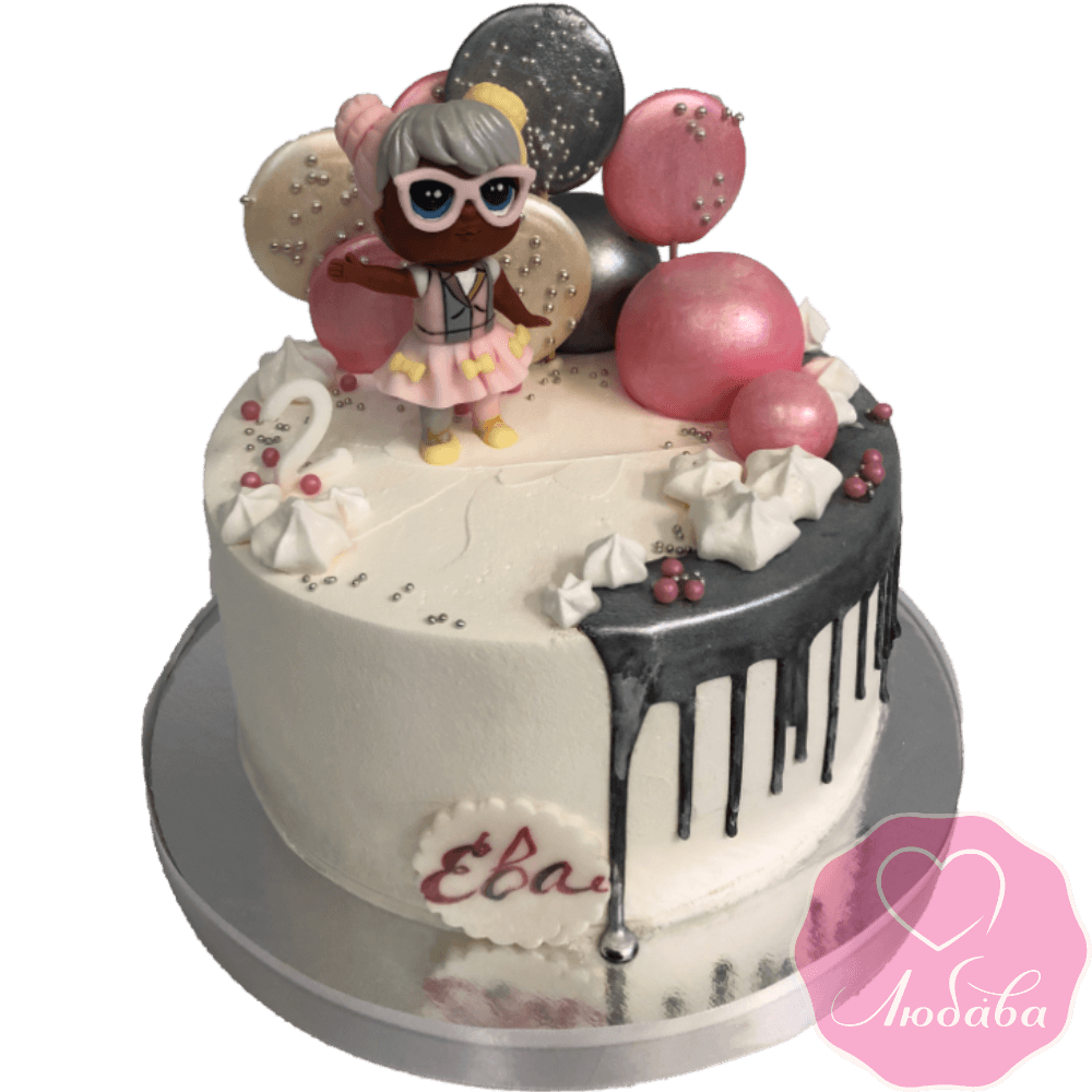 Красивый торт с куклой №2083