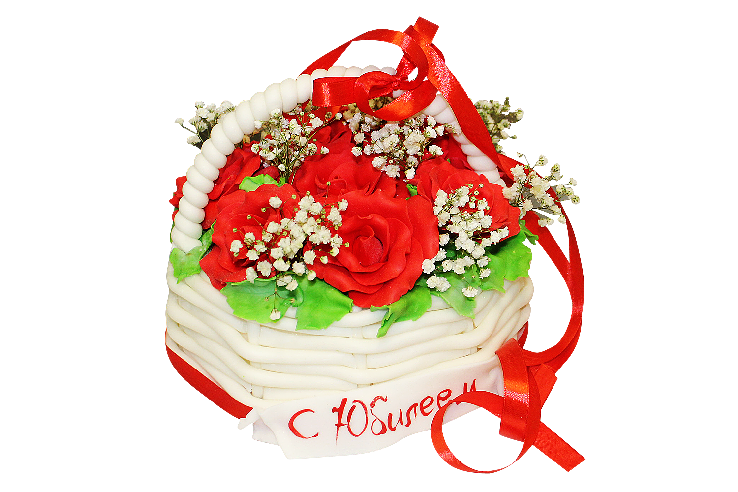 Торт Корзина с цветами №167