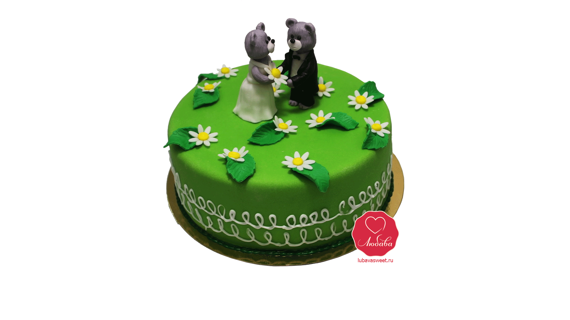 Торт свадебный Мишки №1013