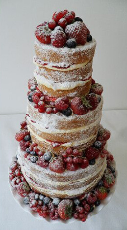Торт украшенный ягодами №721