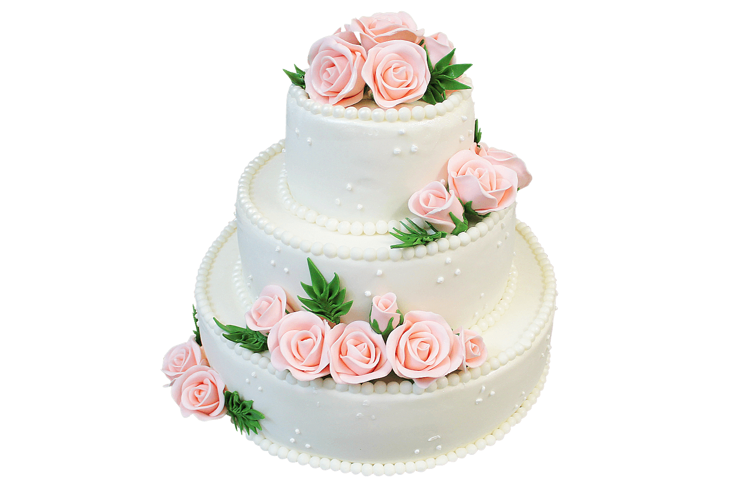Торт свадебный Нежные розы №372