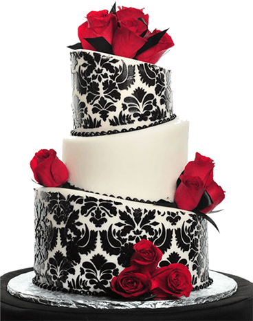 Торт свадебный дизайнерский с розами №740