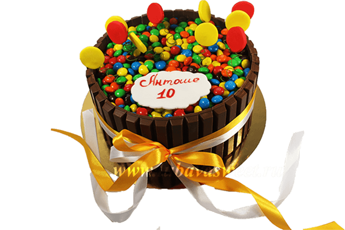 Торт Разноцветные драже №599