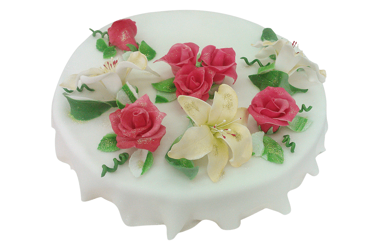 Торт Лилии и розы №354