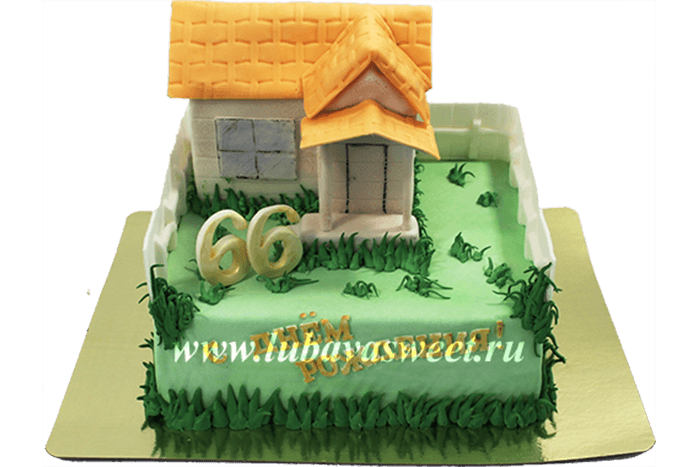 Торт домик №615