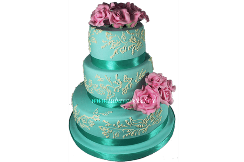 Торт свадебный Романтика №652