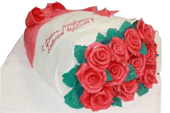 Торт розы на День рождения №236