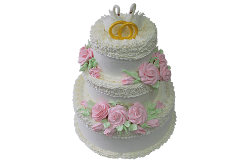 Торт свадебный Лебединая верность 2 №469