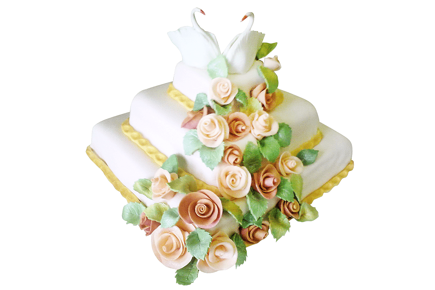 Торт свадебный Лебеди №350