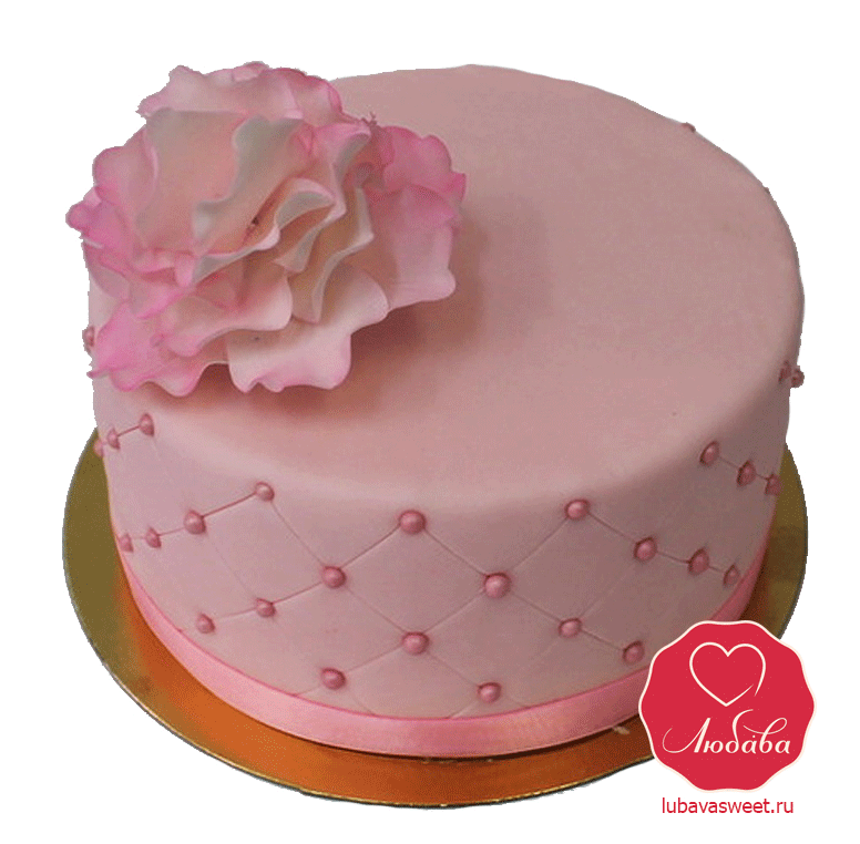 Торт нежная роза №904