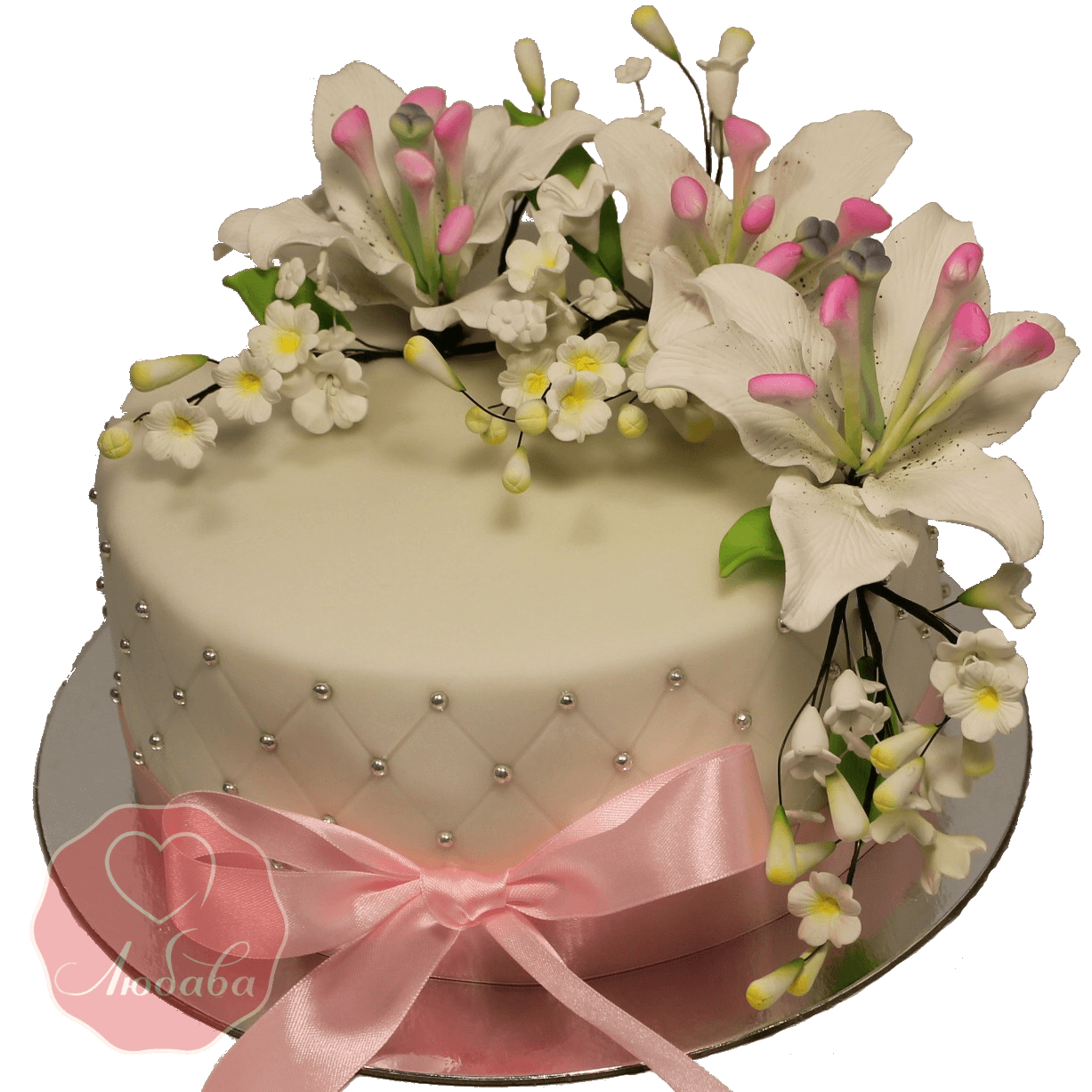 Торт Цветочный лилии №1158