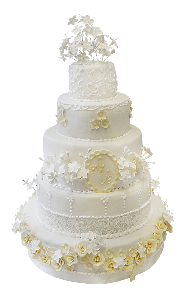 Торт свадебный Белый вальс №291