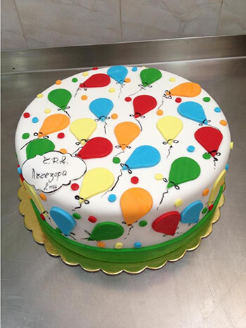 Торт с воздушными шариками №775
