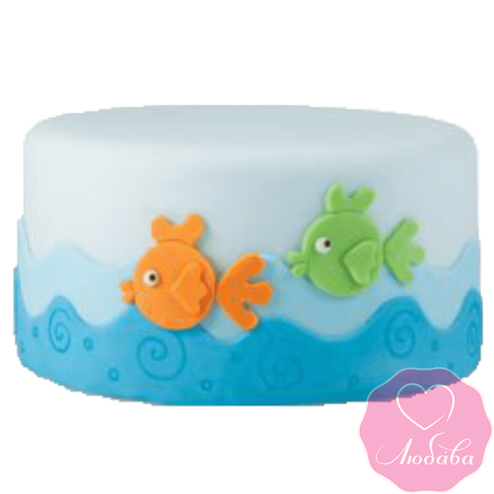 Торт детский с рыбками №2310