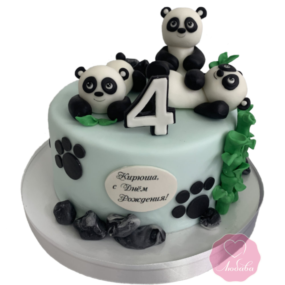 Торт с пандами №3002