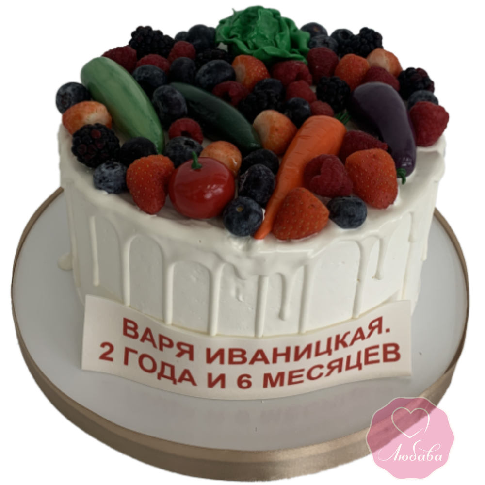 Торт с ягодами №3304