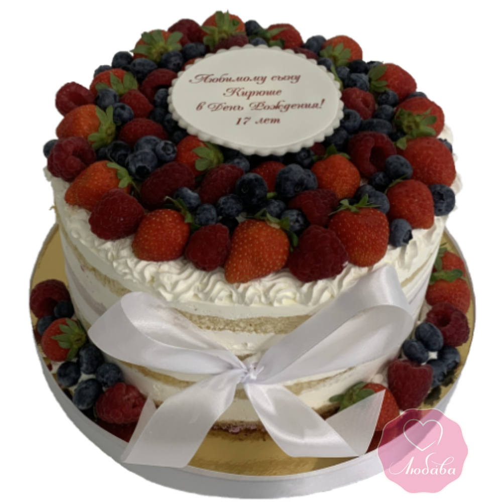Торт с ягодами №3423