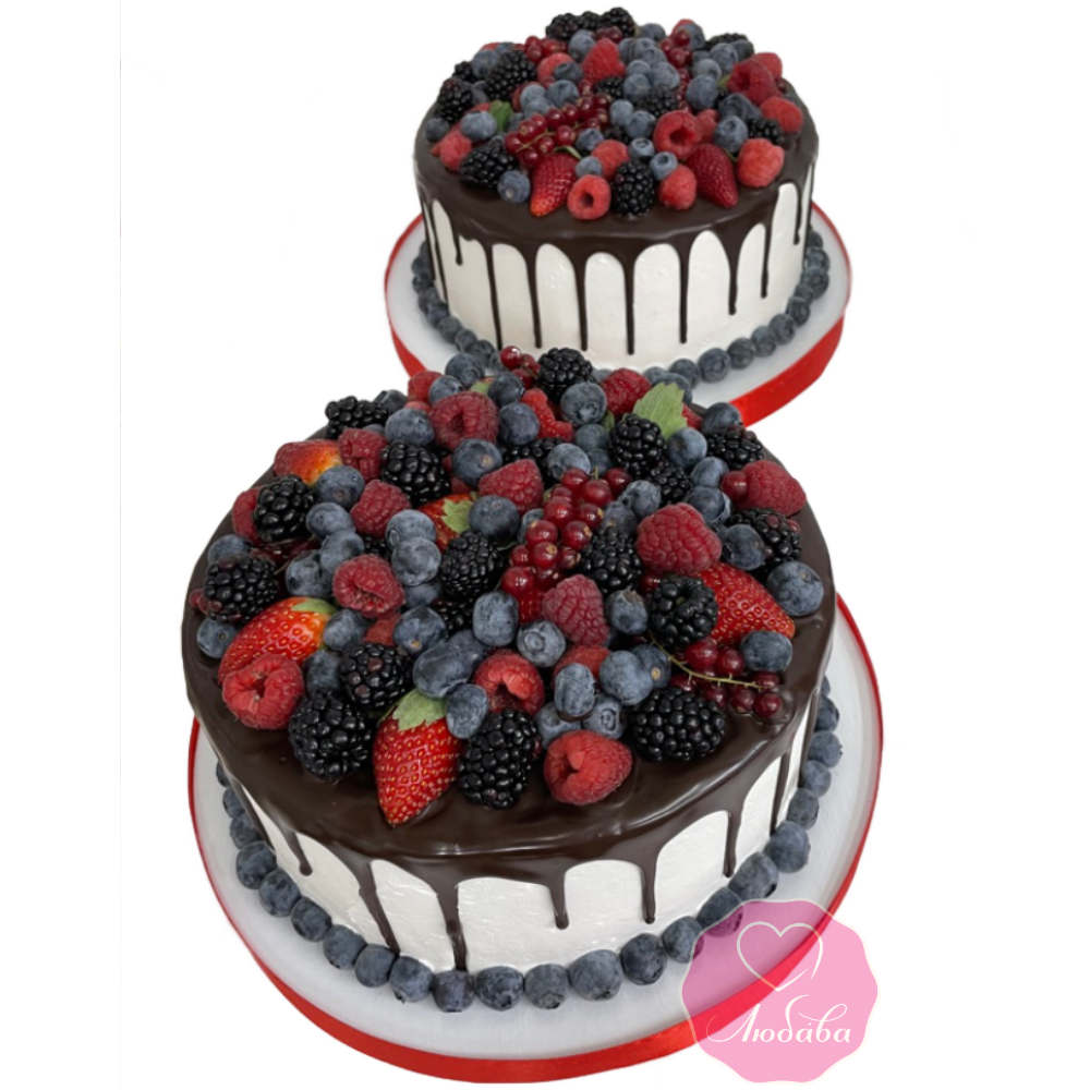 Торт с ягодами №3339